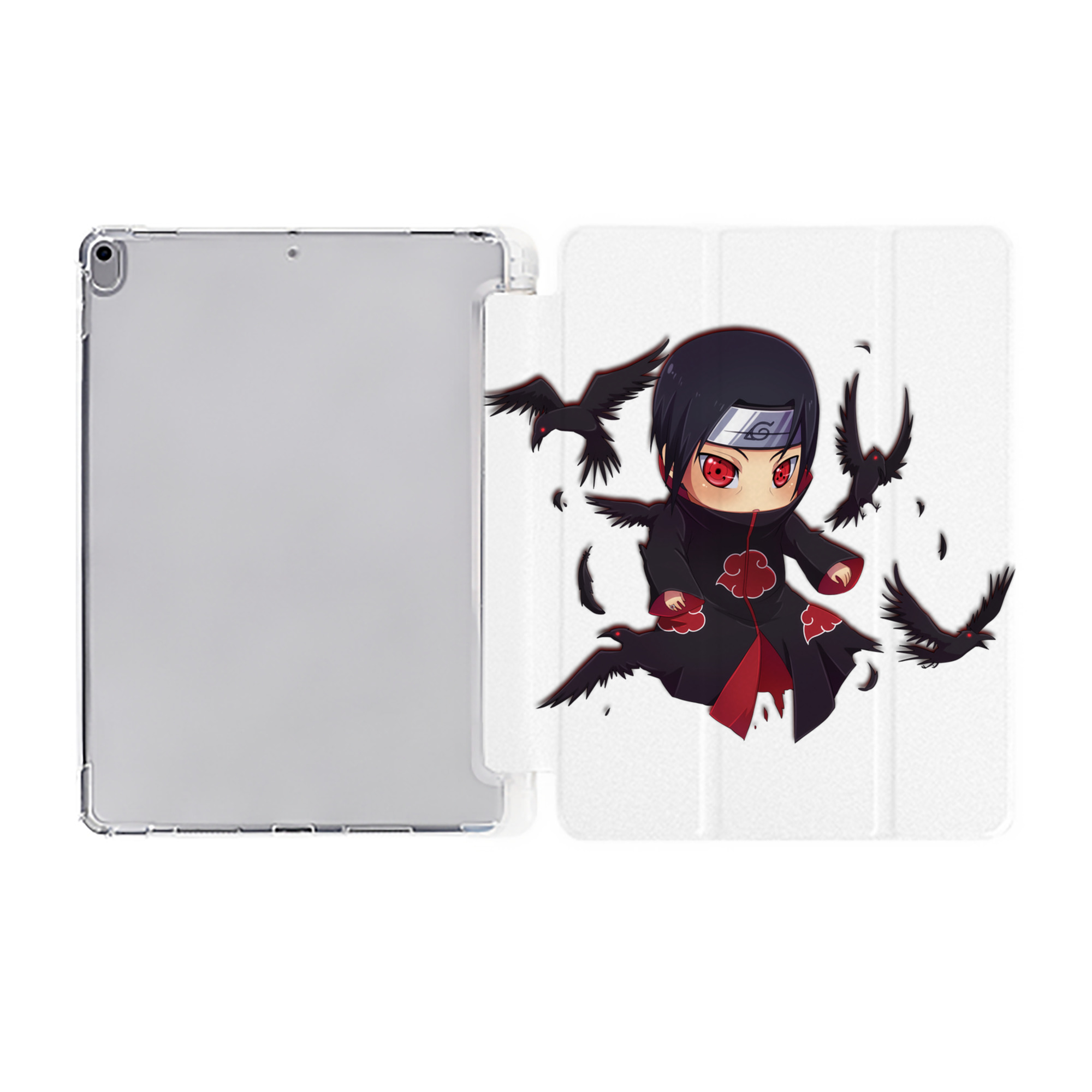 （画像用） NARUTO -ナルト- うちは イタチ Uchiha Itachi IPad ケース ペン収納付き 三つ折りスタンド PUレザー×シリコン 対応機種9.5/10.5/10.9インチ